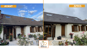 R&eacute;novation compl&egrave;te : toiture hydrofuge, fa&ccedil;ade et goutti&egrave;res aluminium en Normandie